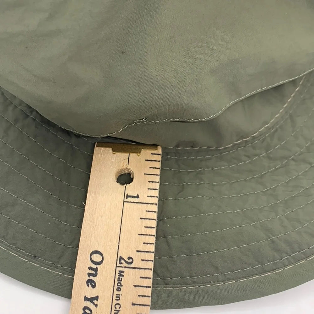 Stetson Boonie Hat Green Medium Vented Adjustable Toggle Neck Flap Outdoor Hike